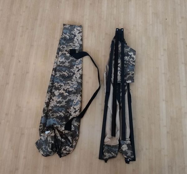 Skladacia NATO, kempingová posteľ, armáda 196x66 s matracom a kresleným poťahom