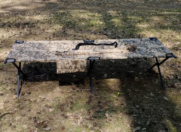 Vojenský skladací NATO 206x72 s vreckom a krytom, multicam, 11,2 kg