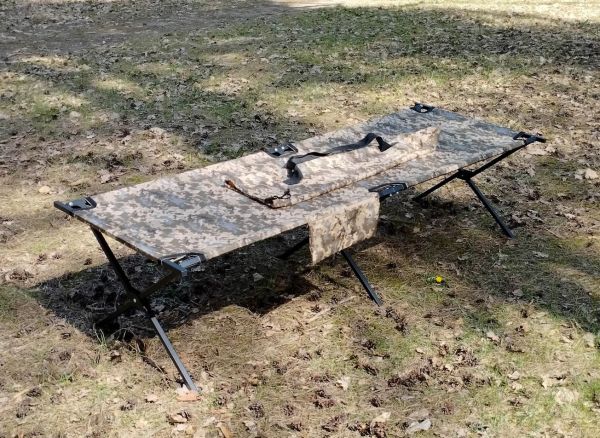 Vojenský skladací NATO 206x72 s vreckom a krytom, multicam, 11,2 kg